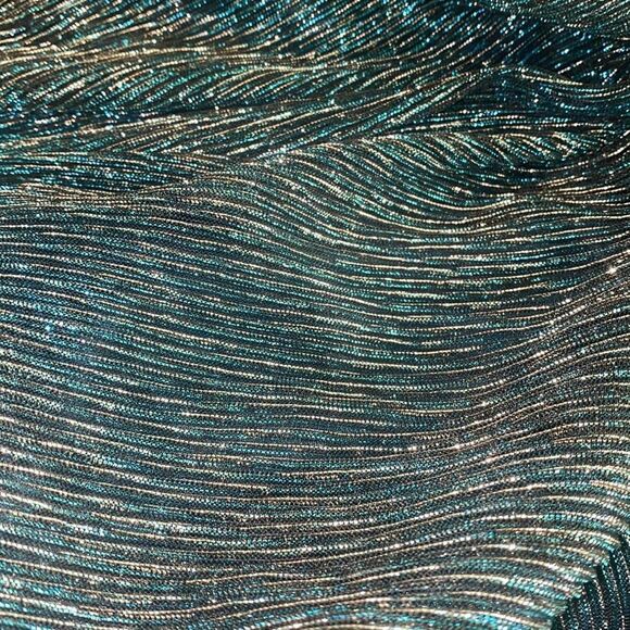 ✨ Lulus Ailey Twist Plunge Metallic Skater Dress ✨ - Picture 16 of 16